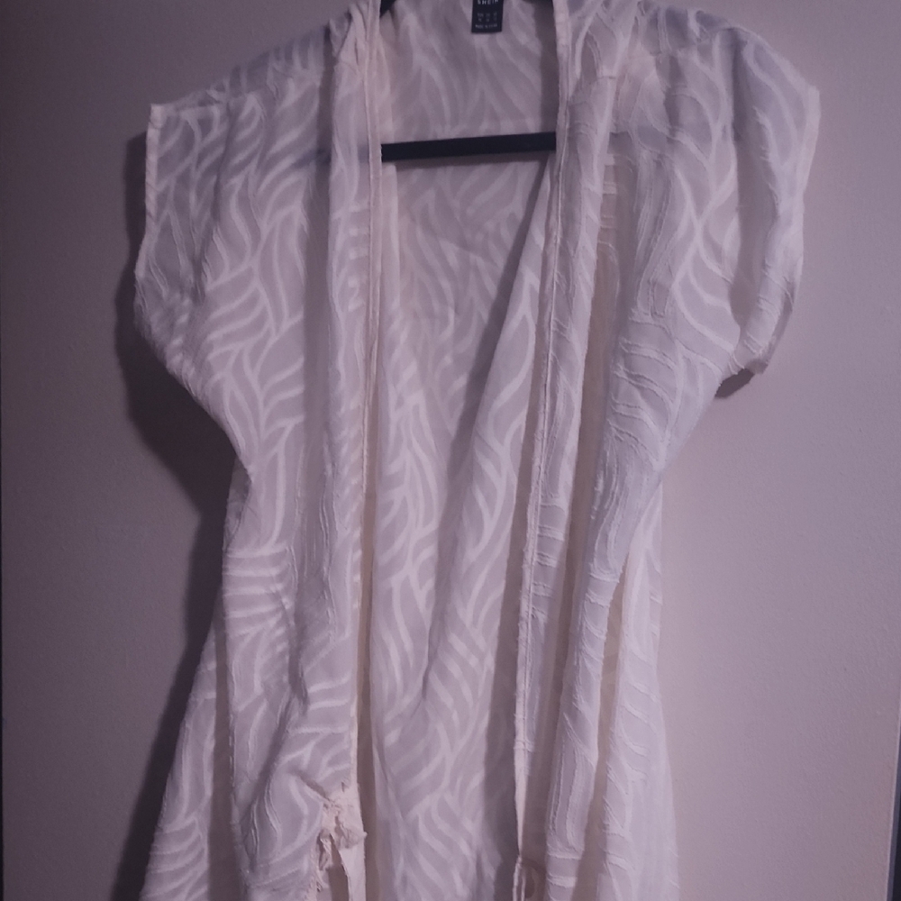 White Sheer Kimono